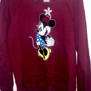 Disney•Minnie Mouse Sweatshirt•Womens Size L (fits small, more like a Medium)